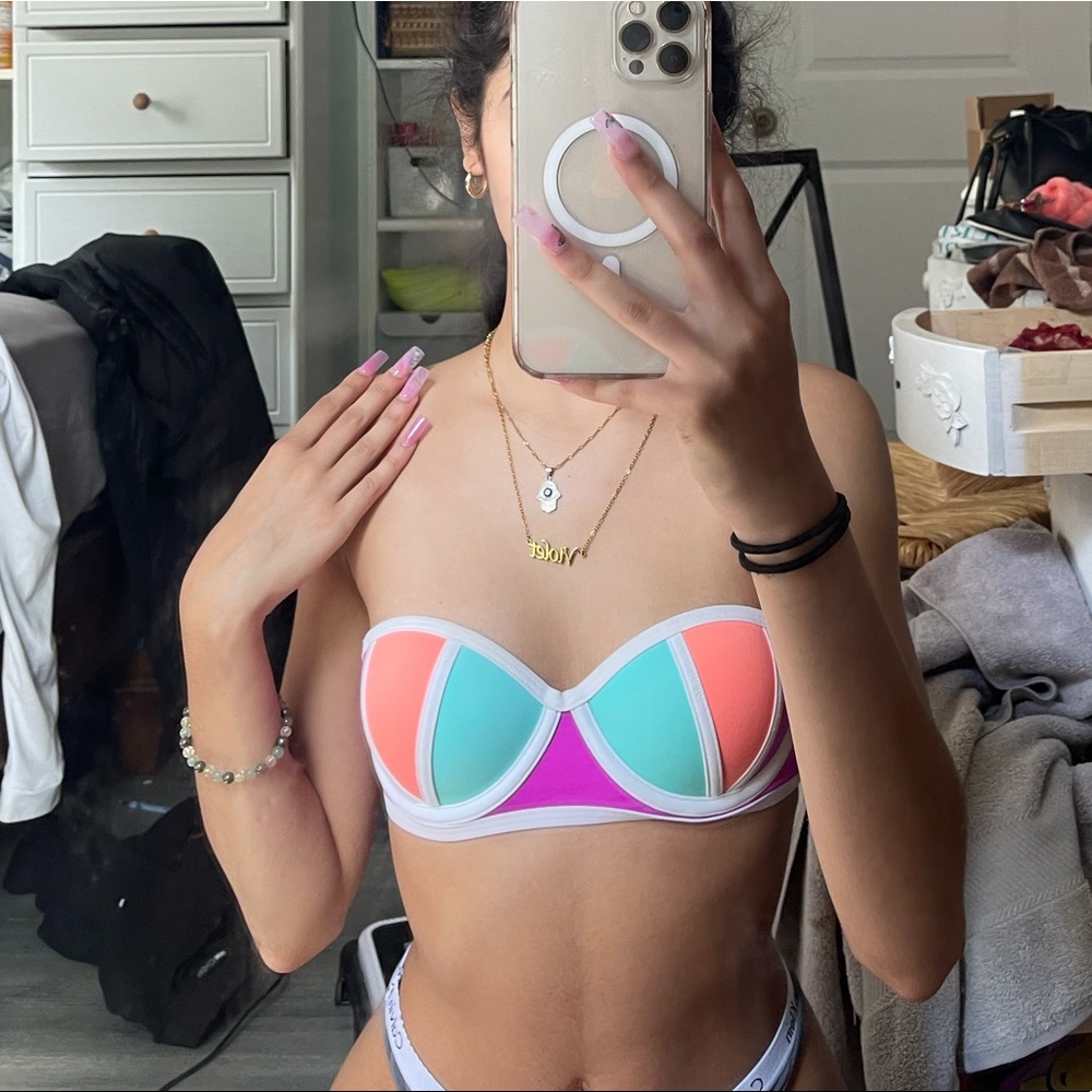 victoria’s secret bandeau bikini top xs aa-b
